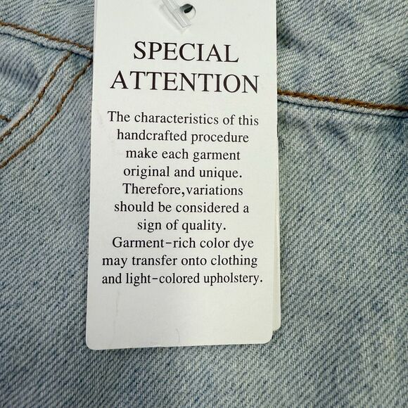 NWT Chelsea & Violet C & V Womens Jean Shorts Size 28 Cutoff Button Fly Frayed - Picture 7 of 12